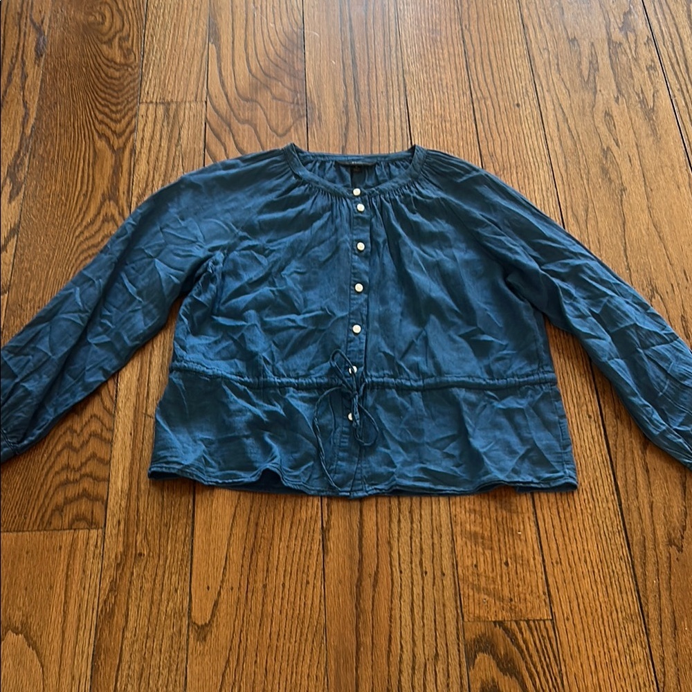 J. Crew Indigo Button-Up Shirt